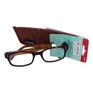 Foster Grant Reader's Choice Ladies Premium Reader w/ Case +2.75 Color Tortoise